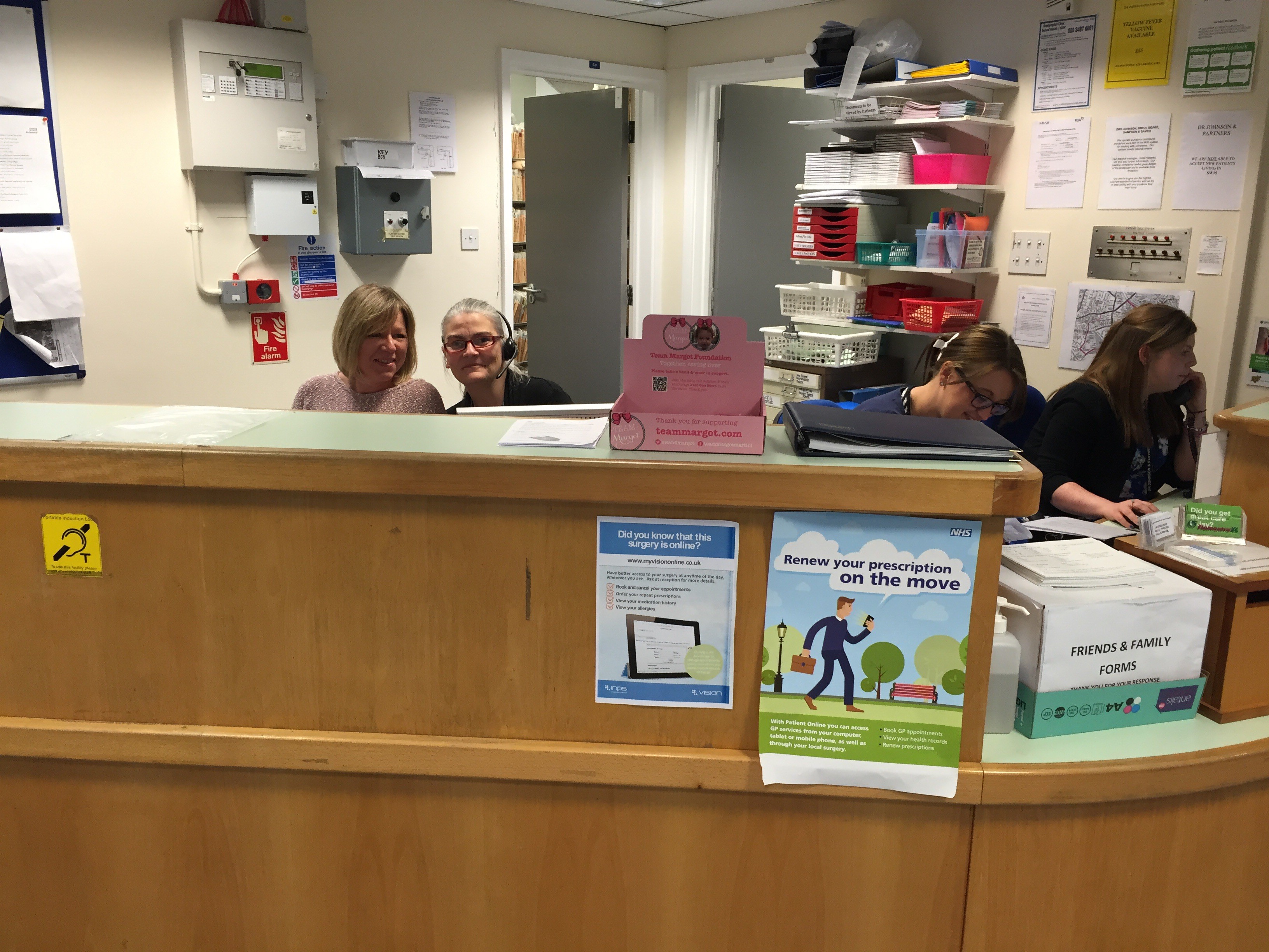 GP surgeries, dentist waiting rooms, reception areas…