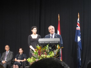 21.4.12 The Lebanese President's speech in Melbourne ended with a special appeal to the Lebanese community in Melbourne to donate immediately to the Bone Marrow Register in Australia.