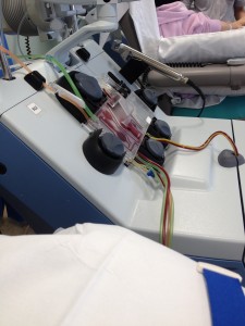 ... and passed through a machine that removes all the peripheral stem cells...