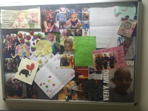 I was touched to see that a notice board in Elephant Ward at GOSH still displays a photograph of Margot