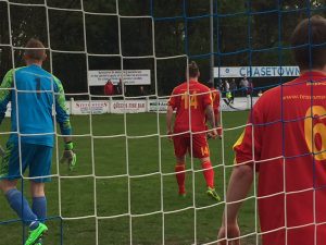 Wednesbury Athletic defend a corner