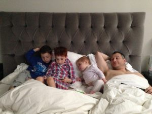 in bed with margot & the boys