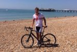 Meanwhile, Sam James completes the London to Brighton cycle ride today for Team Margot 18 June 2017