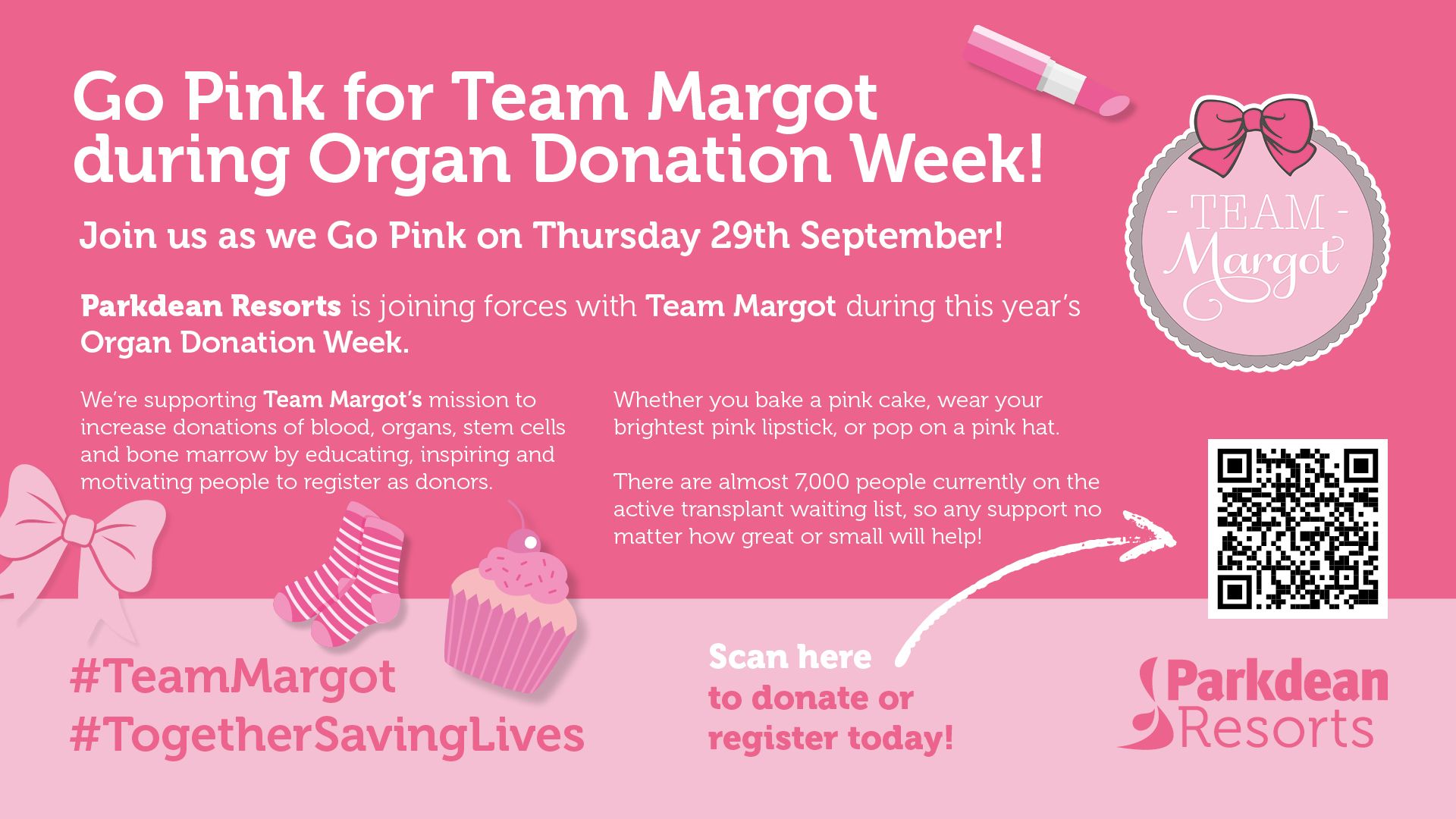 Go Pink for Organ Donation Week