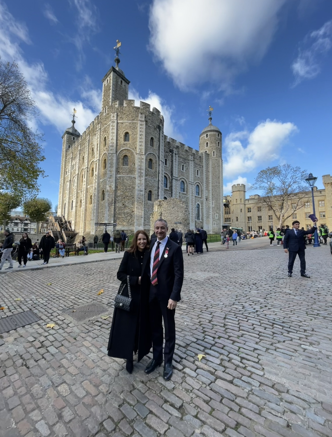 Yaser at the Tower of London investiture